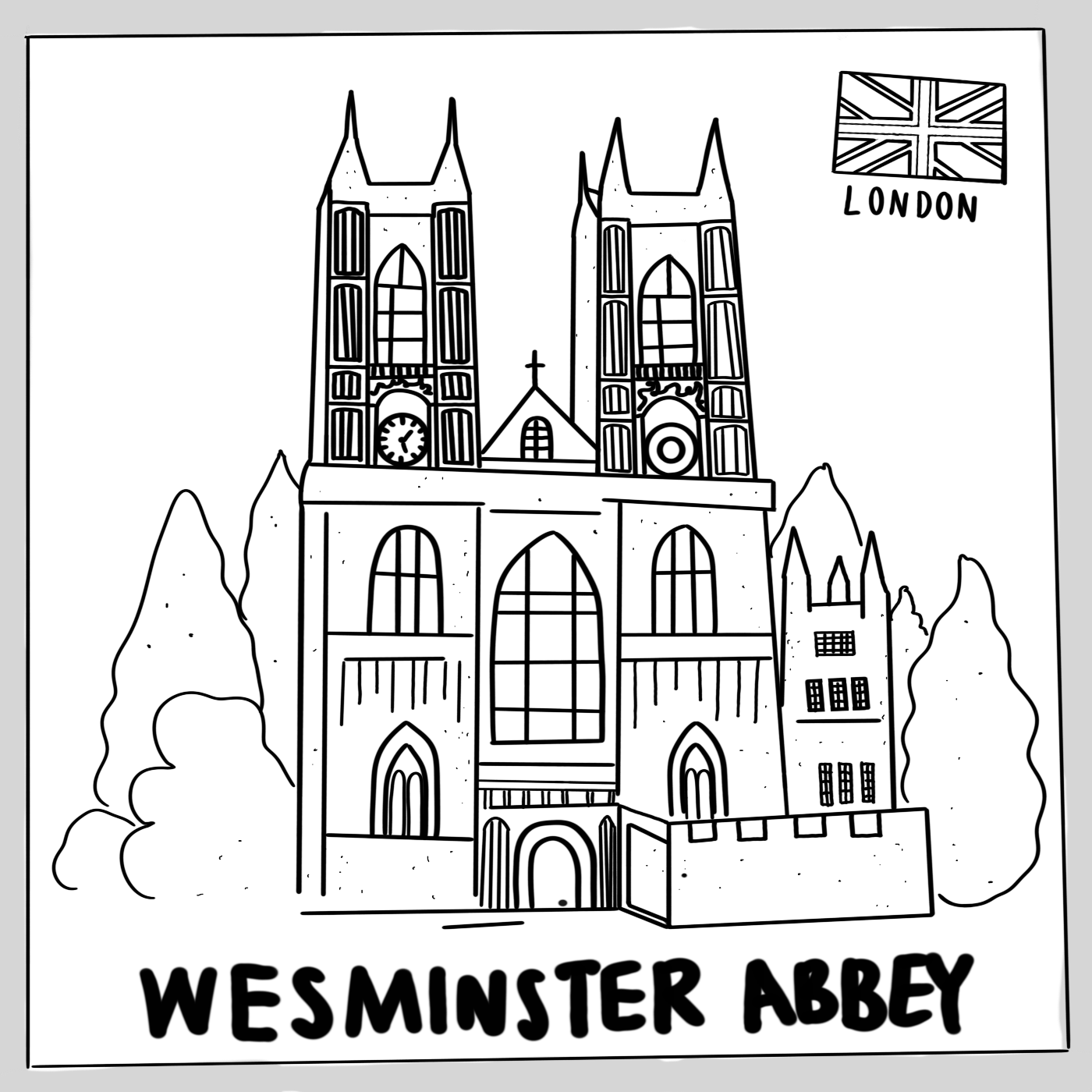 Coloring Westminster Abbey
